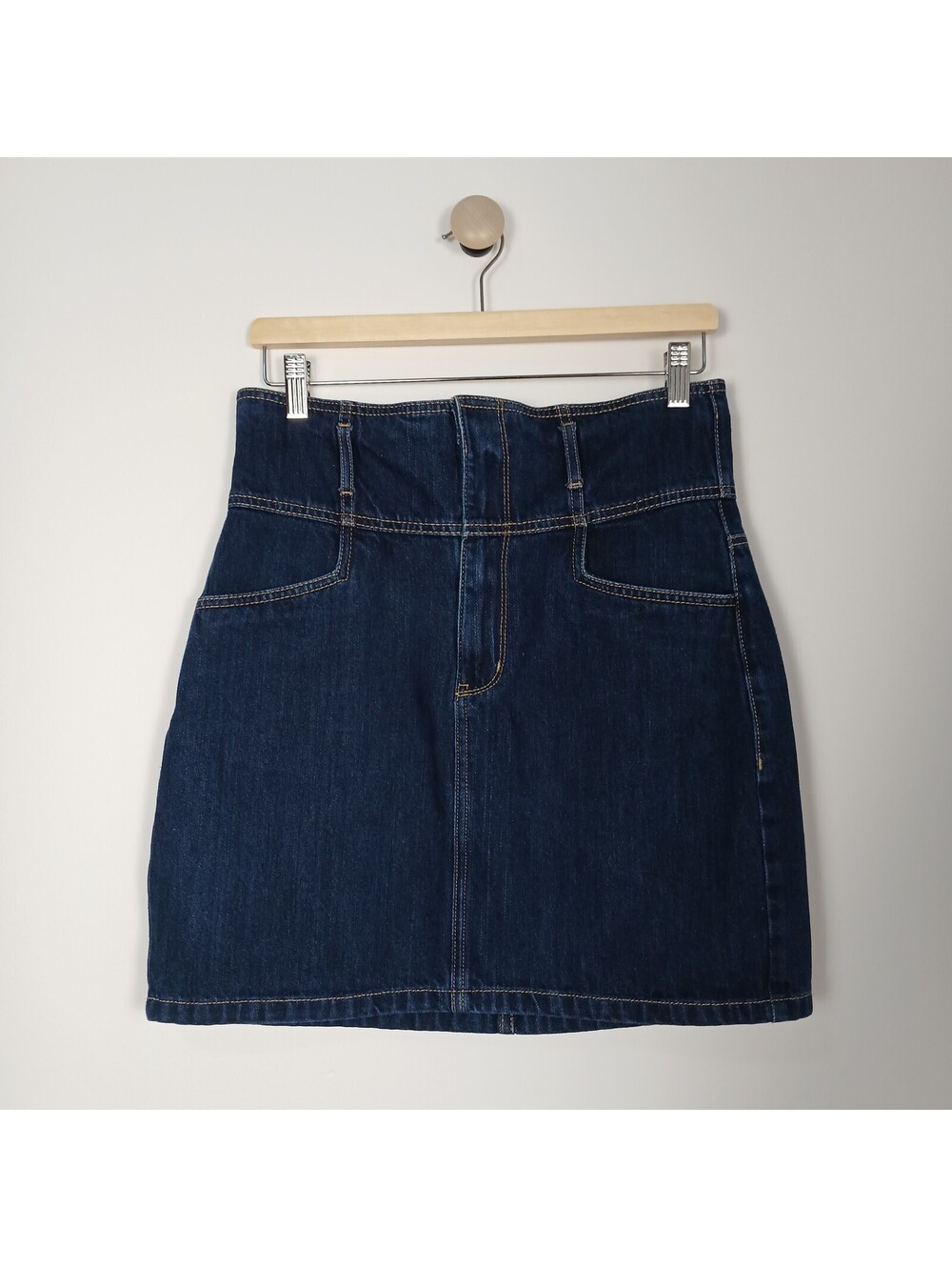 Dynamite Women's Medium Jeans Skirt Dark Denim High Waist 100% cotton